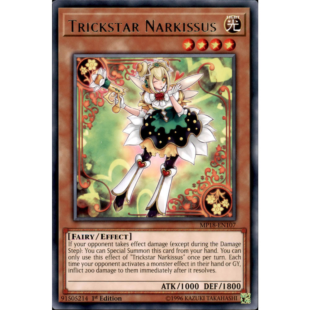 Trickstar Narkissus MP18-EN107 Yu-Gi-Oh! Card from the Mega Tin 2018 Mega Pack Set