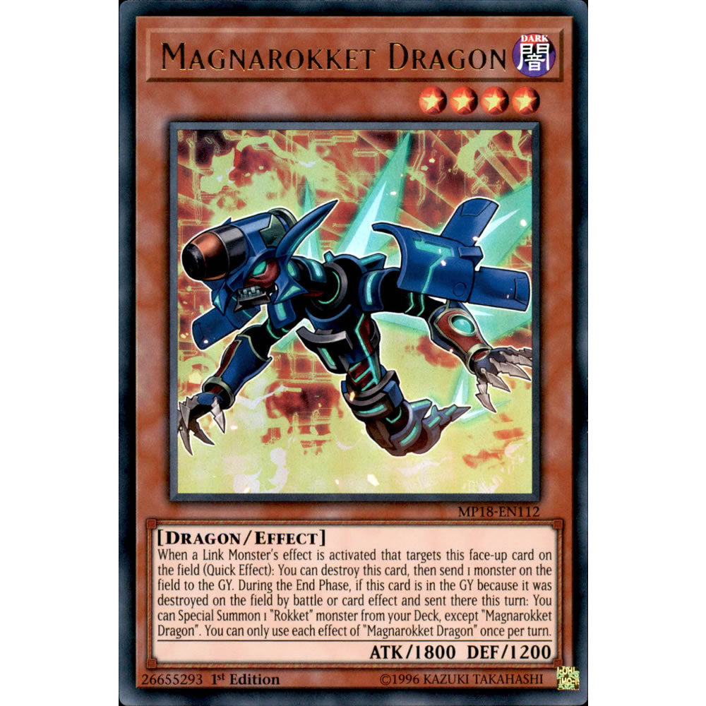 Magnarokket Dragon MP18-EN112 Yu-Gi-Oh! Card from the Mega Tin 2018 Mega Pack Set