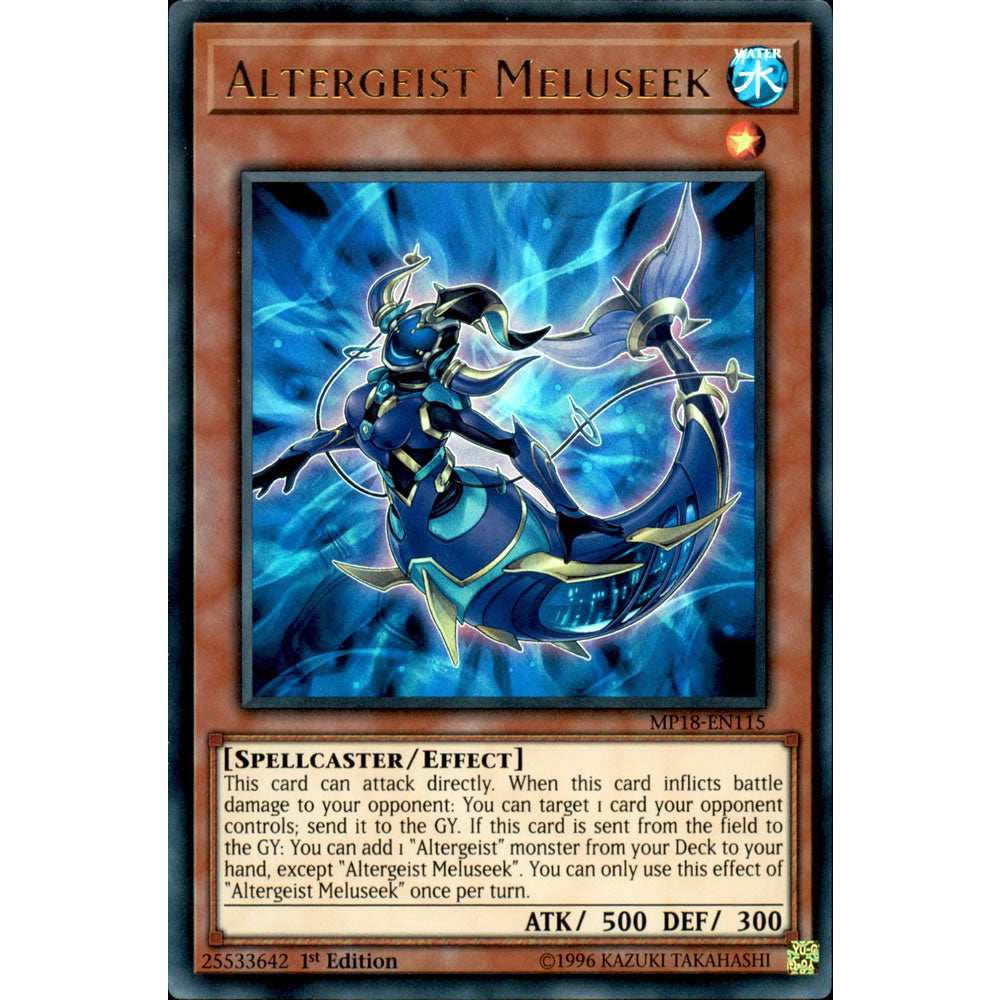 Altergeist Meluseek MP18-EN115 Yu-Gi-Oh! Card from the Mega Tin 2018 Mega Pack Set