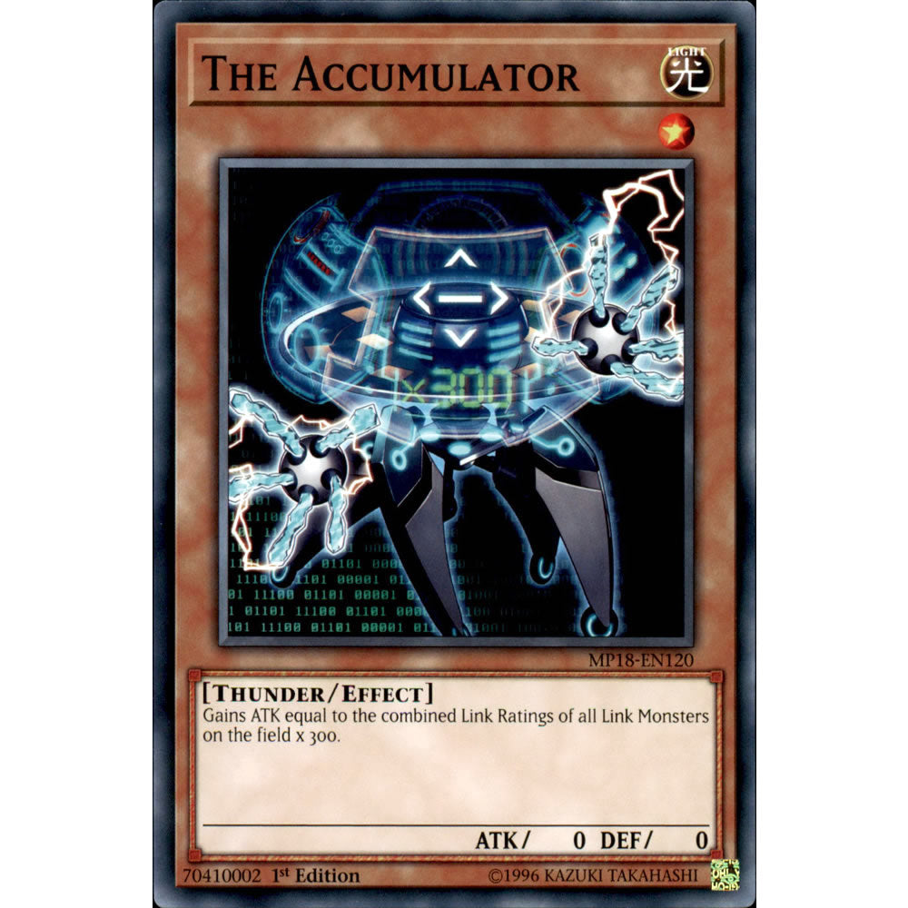 The Accumulator MP18-EN120 Yu-Gi-Oh! Card from the Mega Tin 2018 Mega Pack Set