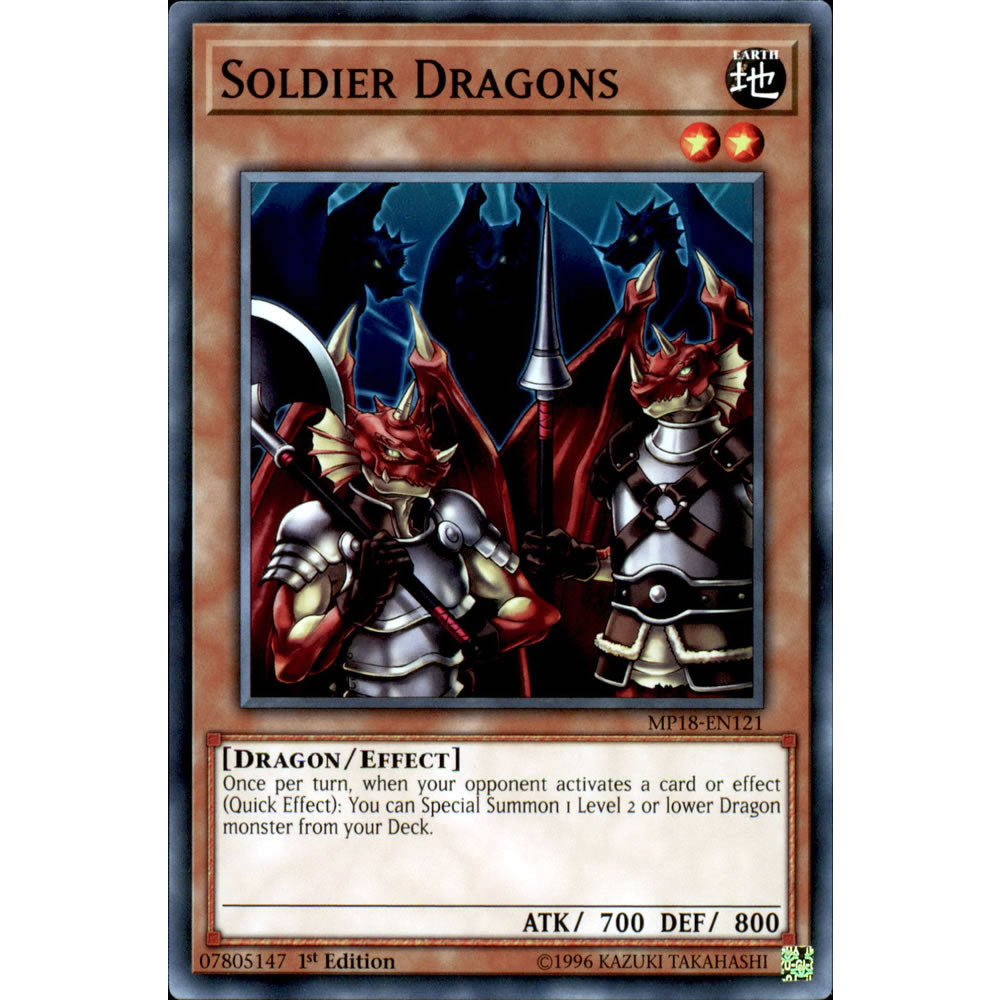 Soldier Dragons MP18-EN121 Yu-Gi-Oh! Card from the Mega Tin 2018 Mega Pack Set