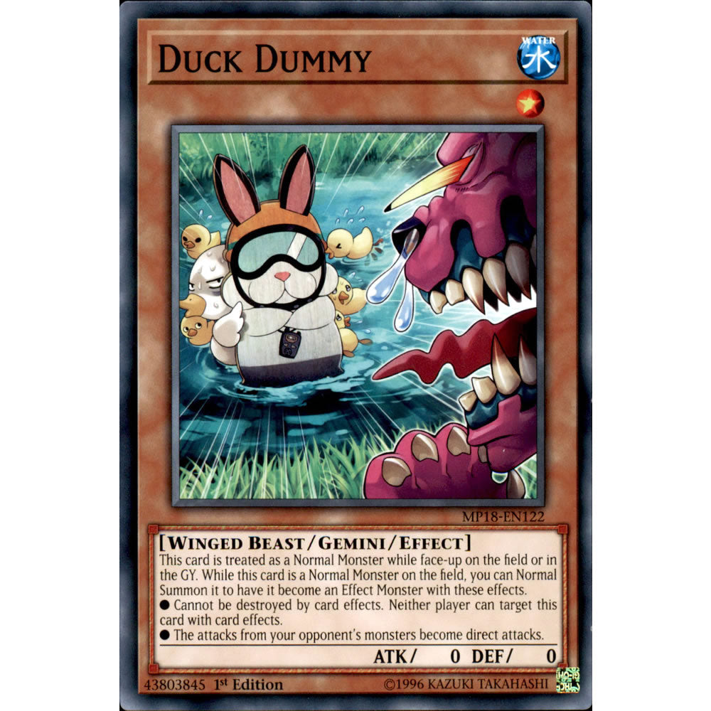 Duck Dummy MP18-EN122 Yu-Gi-Oh! Card from the Mega Tin 2018 Mega Pack Set