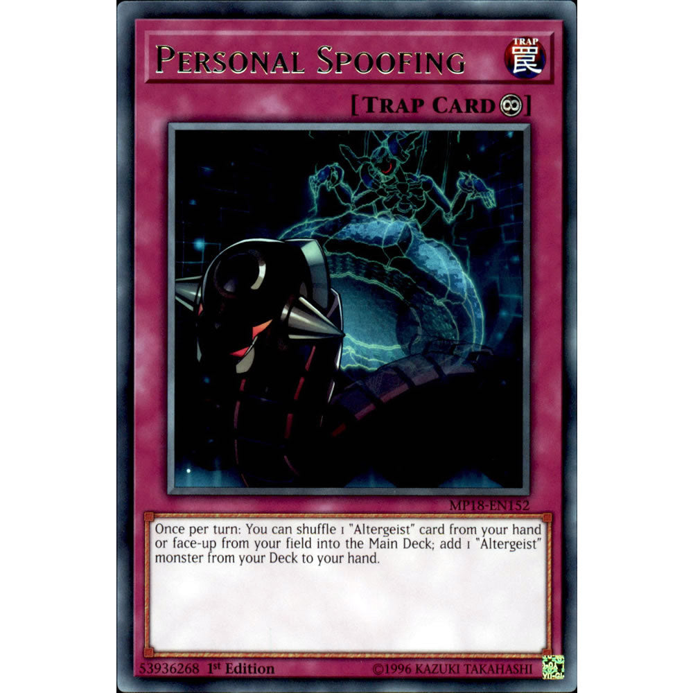 Personal Spoofing MP18-EN152 Yu-Gi-Oh! Card from the Mega Tin 2018 Mega Pack Set