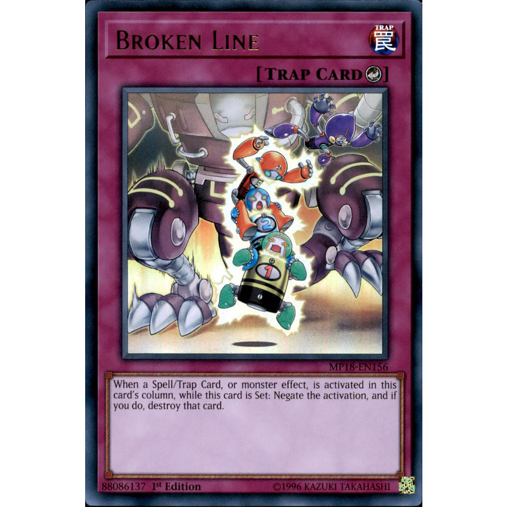 Broken Line MP18-EN156 Yu-Gi-Oh! Card from the Mega Tin 2018 Mega Pack Set