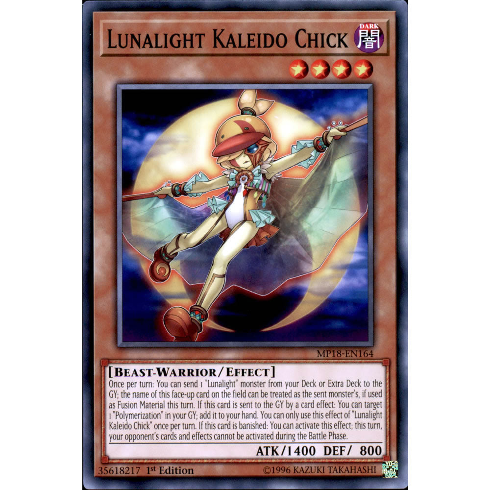 Lunalight Kaleido Chick MP18-EN164 Yu-Gi-Oh! Card from the Mega Tin 2018 Mega Pack Set