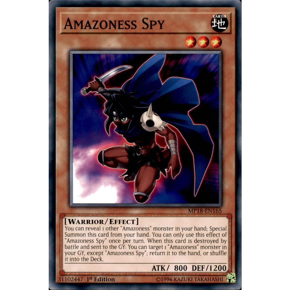 Amazoness Spy MP18-EN165 Yu-Gi-Oh! Card from the Mega Tin 2018 Mega Pack Set