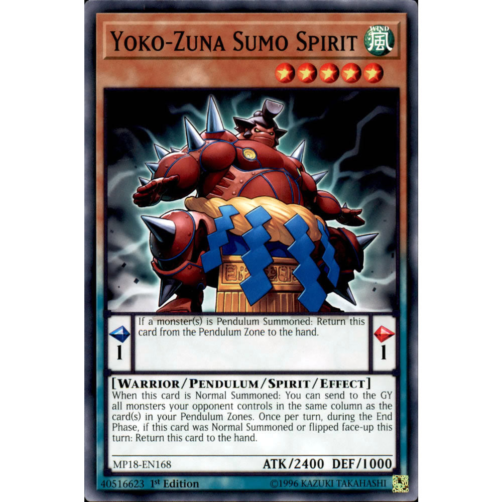 Yoko-Zuna Sumo Spirit MP18-EN168 Yu-Gi-Oh! Card from the Mega Tin 2018 Mega Pack Set