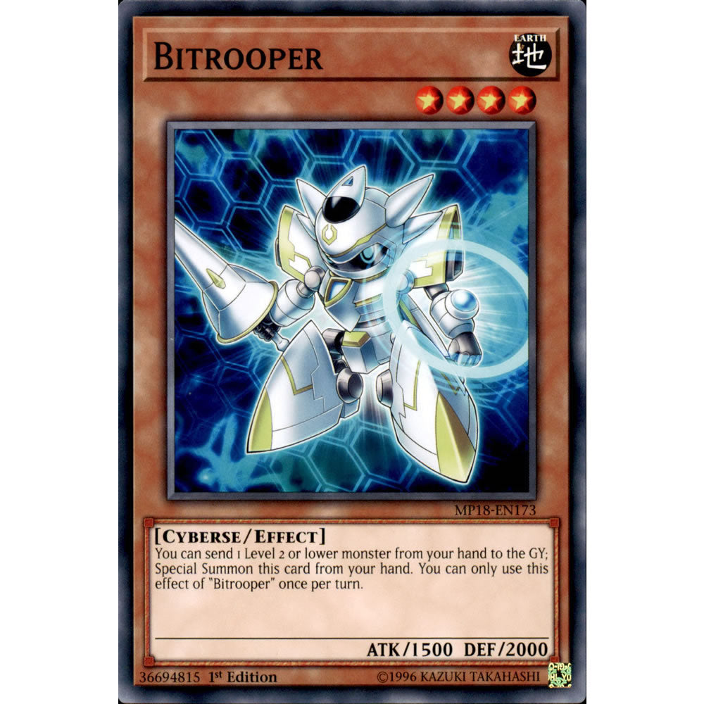 Bitrooper MP18-EN173 Yu-Gi-Oh! Card from the Mega Tin 2018 Mega Pack Set