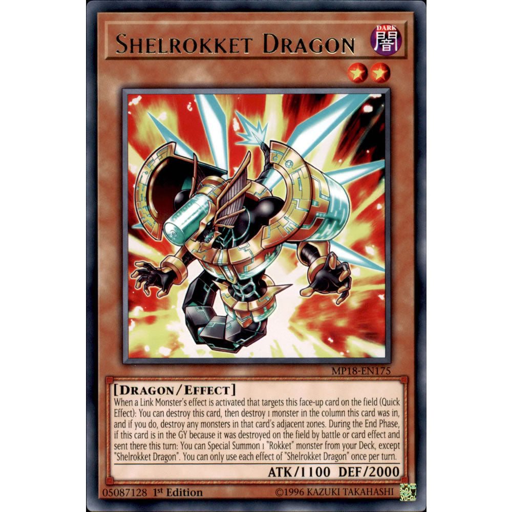 Shelrokket Dragon MP18-EN175 Yu-Gi-Oh! Card from the Mega Tin 2018 Mega Pack Set