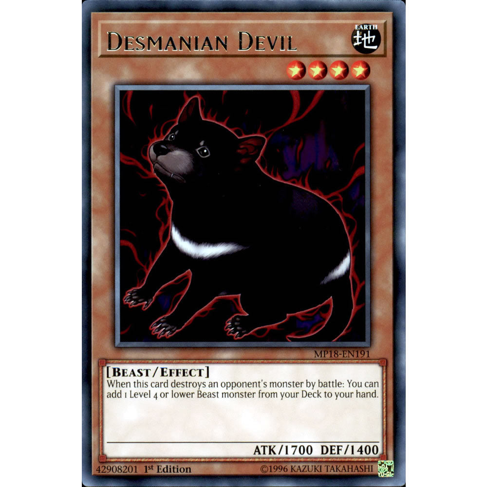 Desmanian Devil MP18-EN191 Yu-Gi-Oh! Card from the Mega Tin 2018 Mega Pack Set