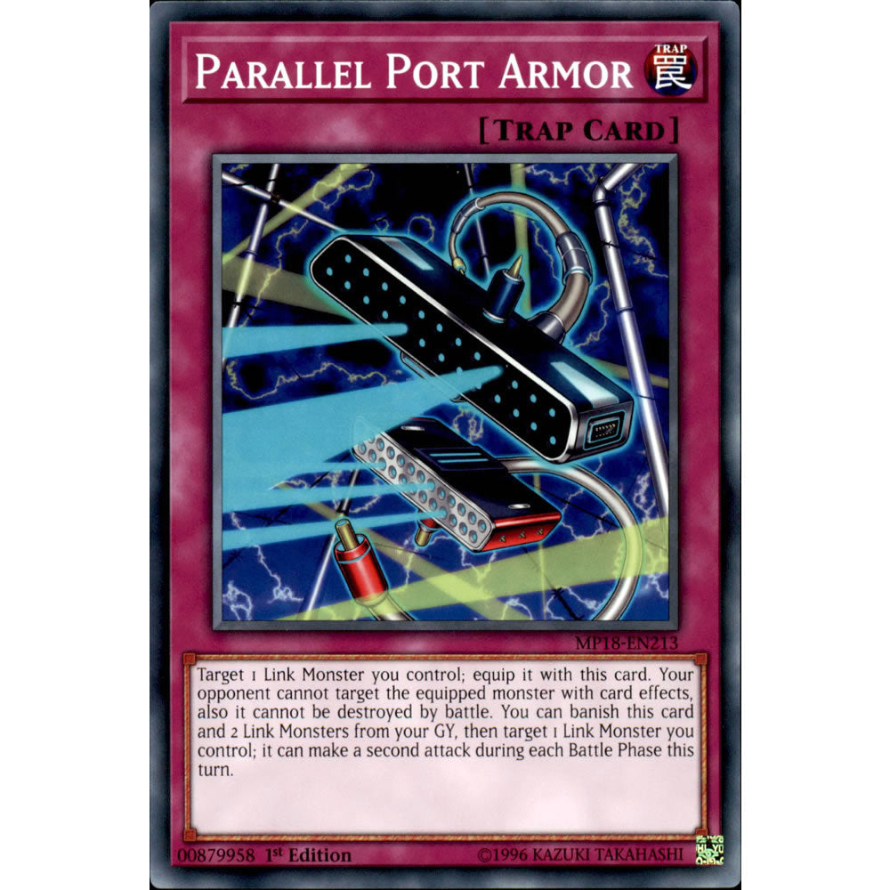Parallel Port Armor MP18-EN213 Yu-Gi-Oh! Card from the Mega Tin 2018 Mega Pack Set