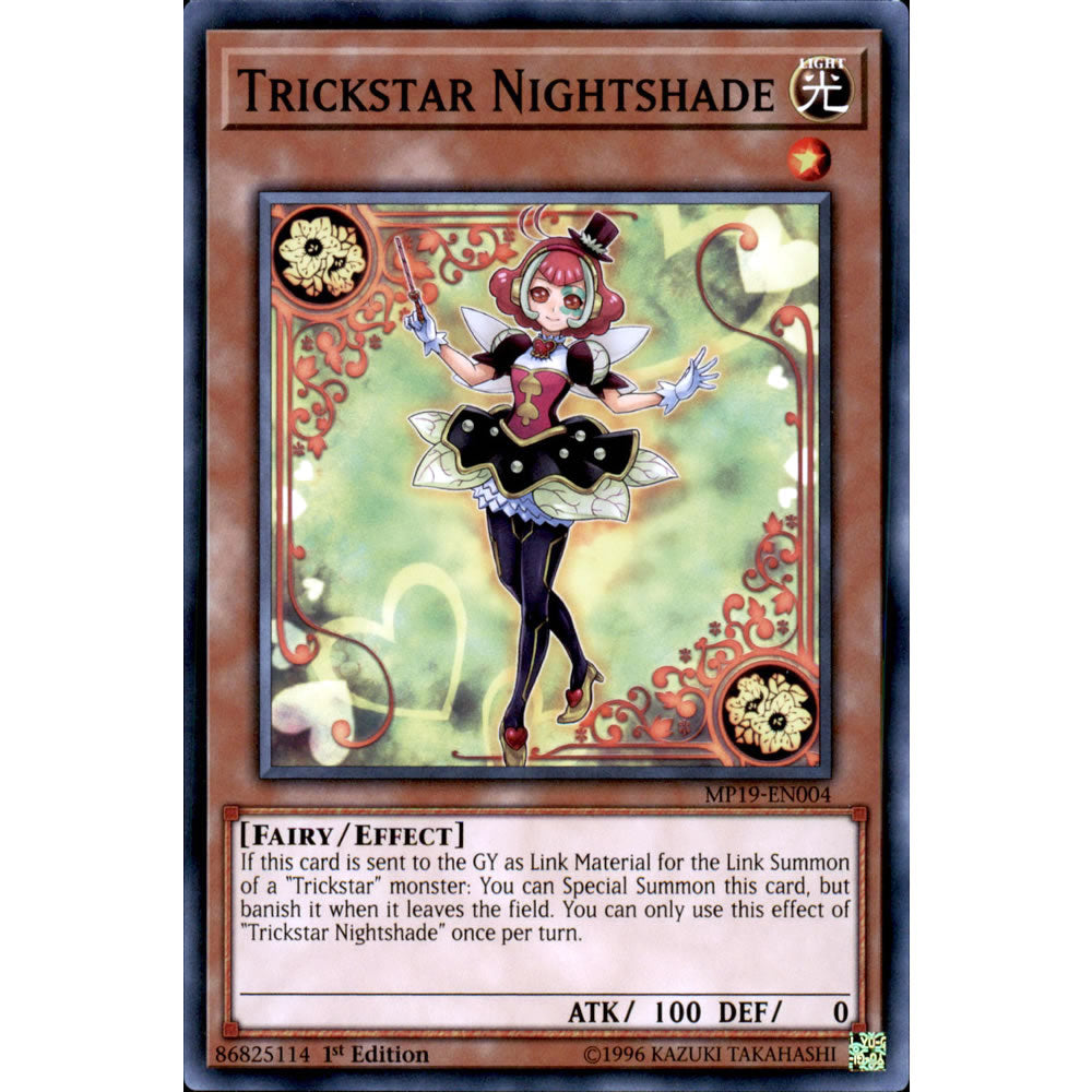 Trickstar Nightshade MP19-EN004 Yu-Gi-Oh! Card from the Mega Tin 2019 Mega Pack Set