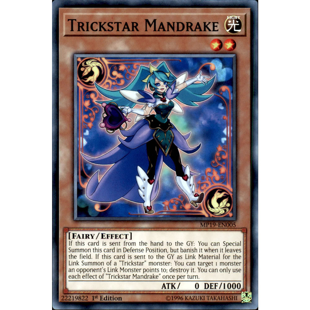 Trickstar Mandrake MP19-EN005 Yu-Gi-Oh! Card from the Mega Tin 2019 Mega Pack Set