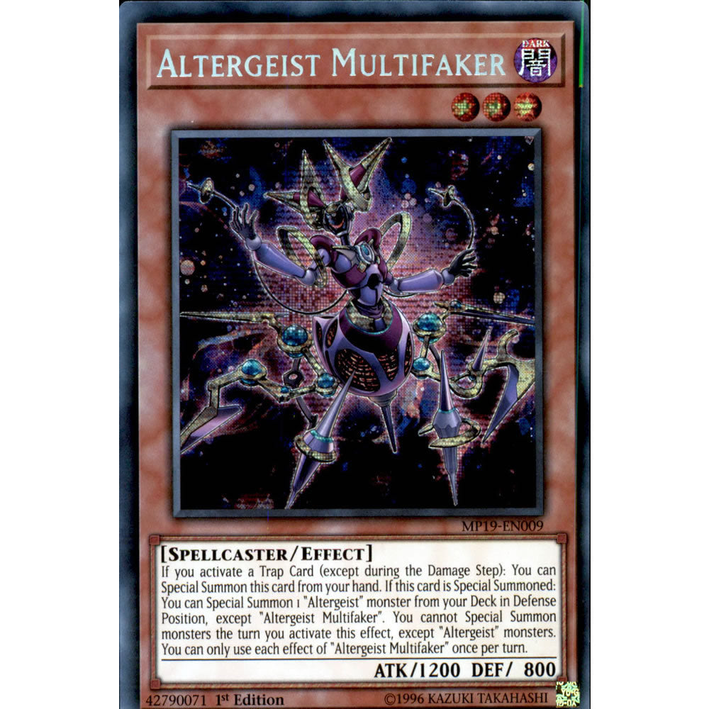 Altergeist Multifaker MP19-EN009 Yu-Gi-Oh! Card from the Mega Tin 2019 Mega Pack Set