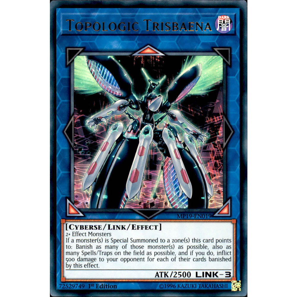 Topologic Trisbaena MP19-EN019 Yu-Gi-Oh! Card from the Mega Tin 2019 Mega Pack Set