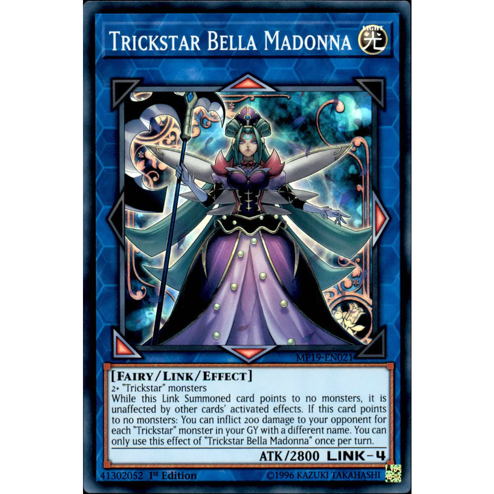 Trickstar Bella Madonna MP19-EN021 Yu-Gi-Oh! Card from the Mega Tin 2019 Mega Pack Set