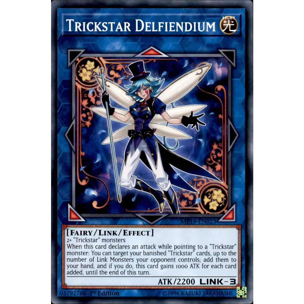 Trickstar Delfiendium MP19-EN023 Yu-Gi-Oh! Card from the Mega Tin 2019 Mega Pack Set