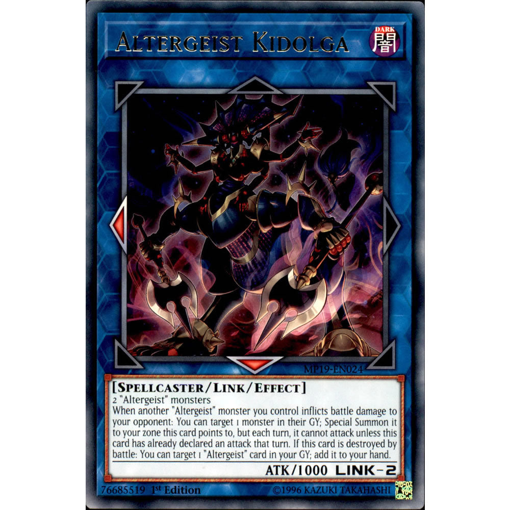 Altergeist Kidolga MP19-EN024 Yu-Gi-Oh! Card from the Mega Tin 2019 Mega Pack Set