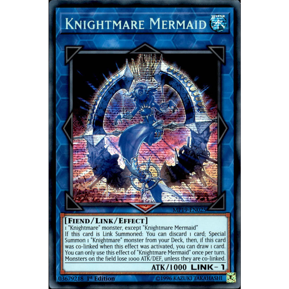 Knightmare Mermaid MP19-EN025 Yu-Gi-Oh! Card from the Mega Tin 2019 Mega Pack Set