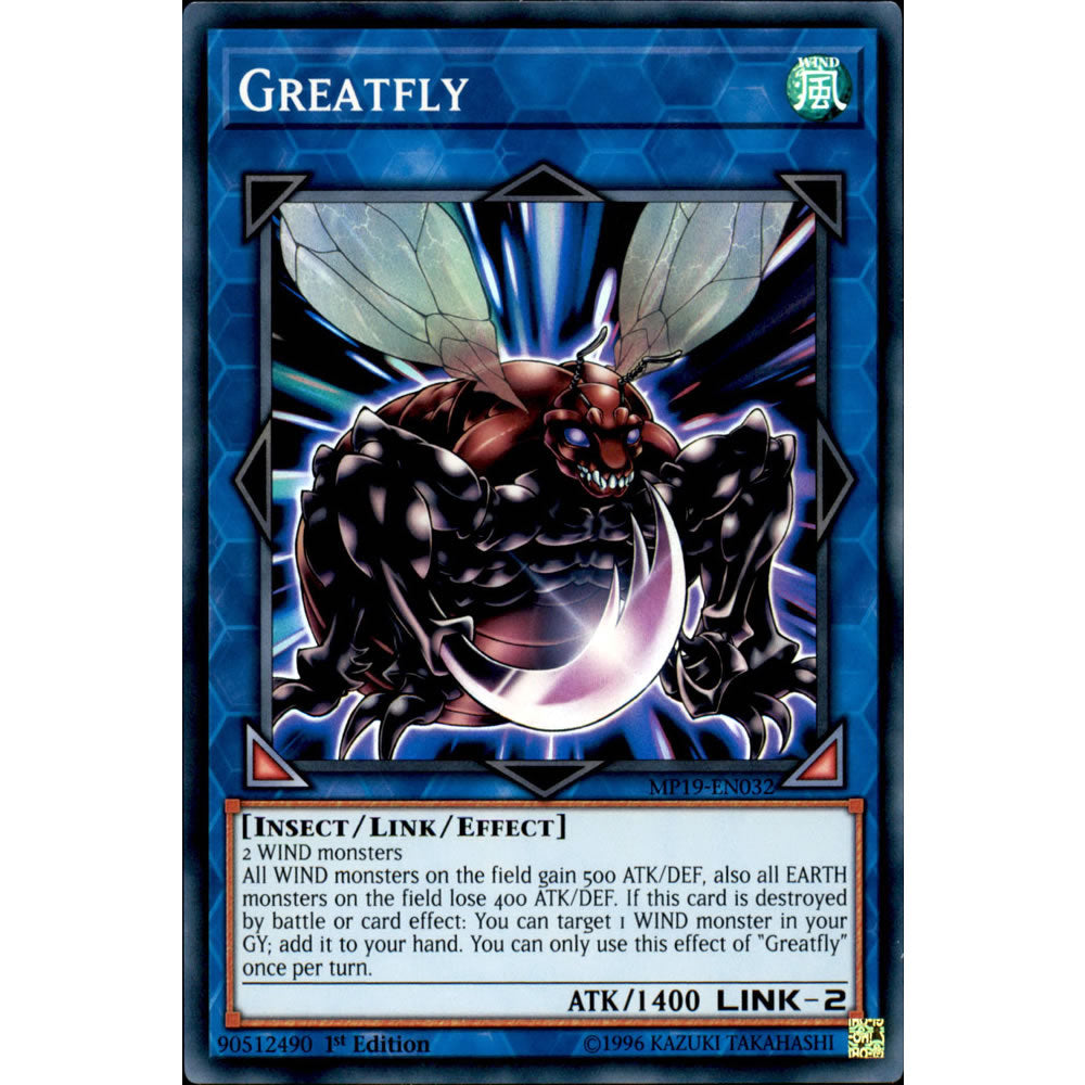 Greatfly MP19-EN032 Yu-Gi-Oh! Card from the Mega Tin 2019 Mega Pack Set