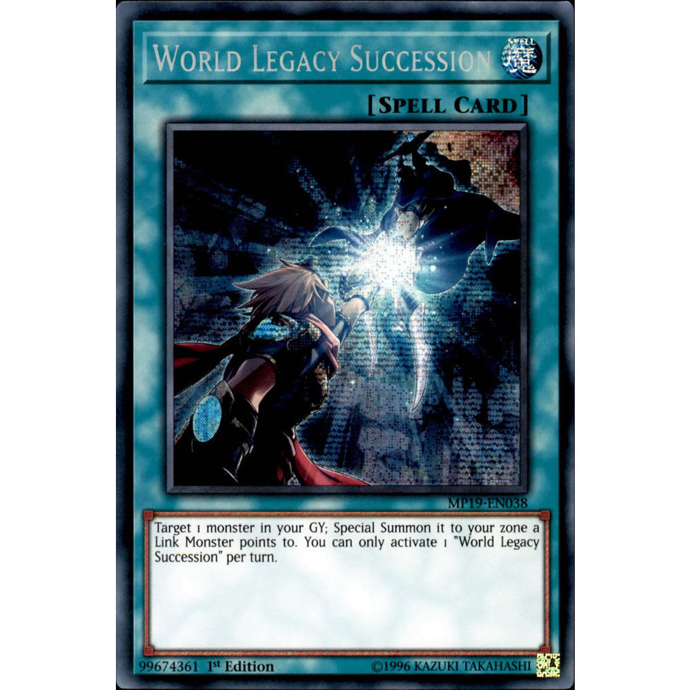 World Legacy Succession MP19-EN038 Yu-Gi-Oh! Card from the Mega Tin 2019 Mega Pack Set