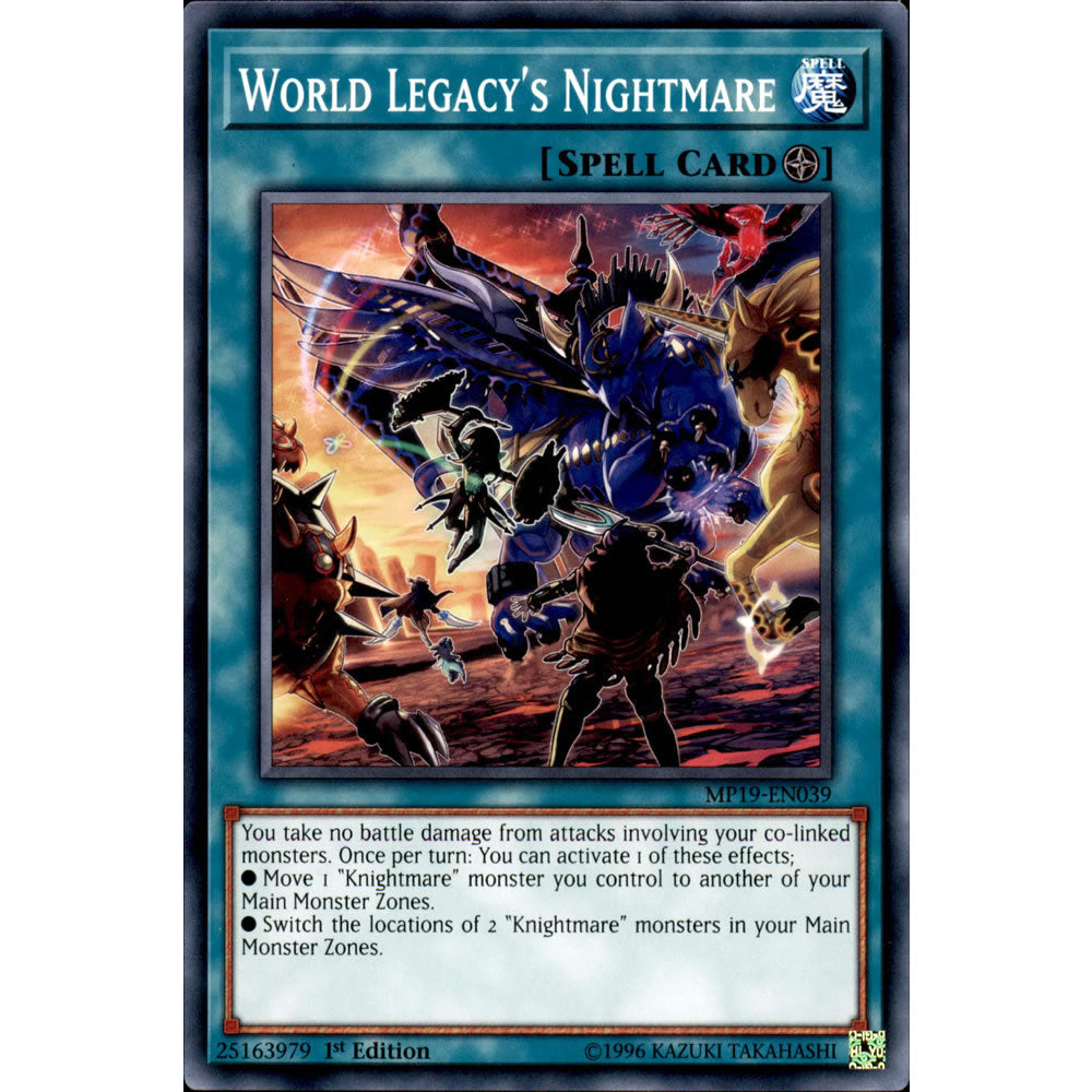 World Legacy's Nightmare MP19-EN039 Yu-Gi-Oh! Card from the Mega Tin 2019 Mega Pack Set