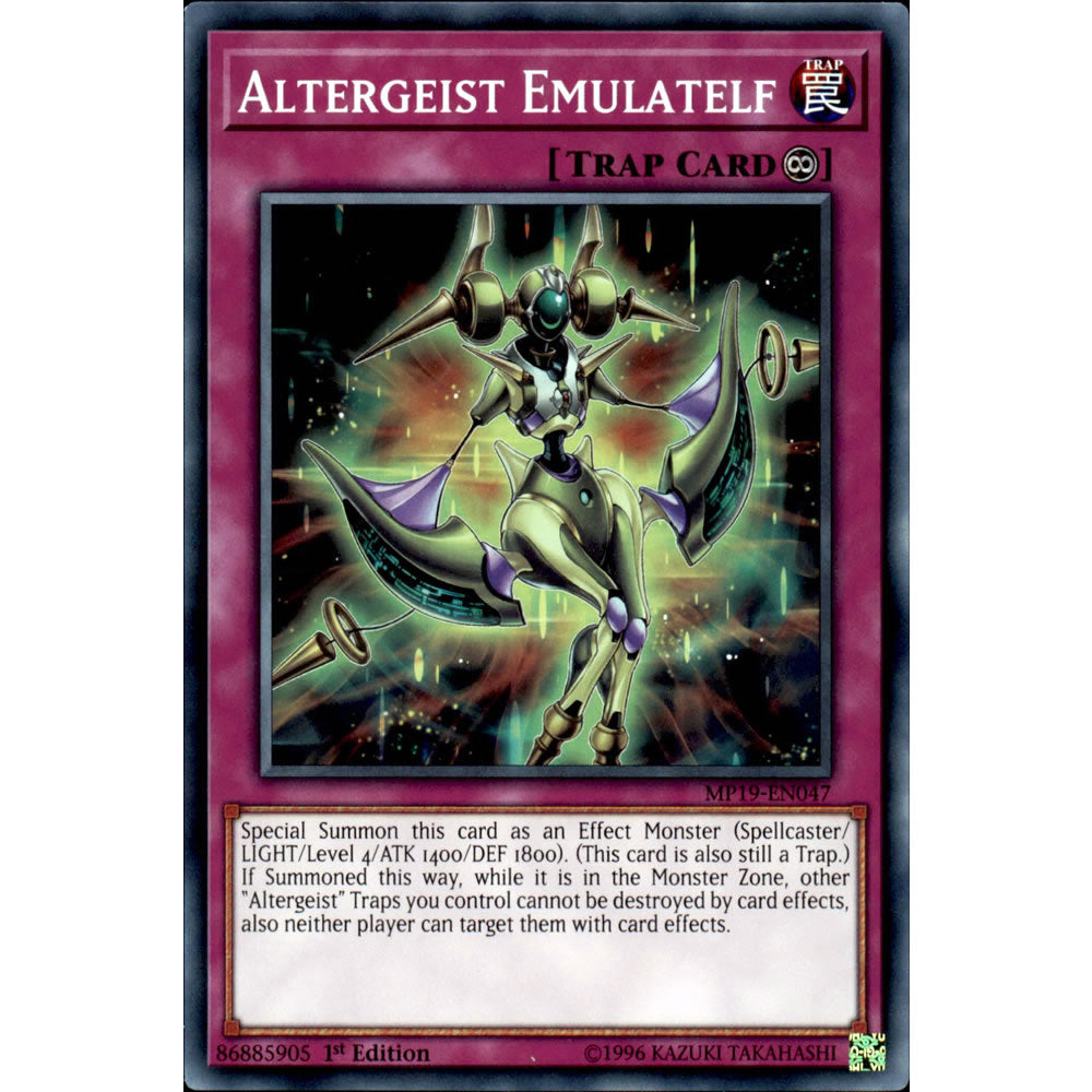 Altergeist Emulatelf MP19-EN047 Yu-Gi-Oh! Card from the Mega Tin 2019 Mega Pack Set