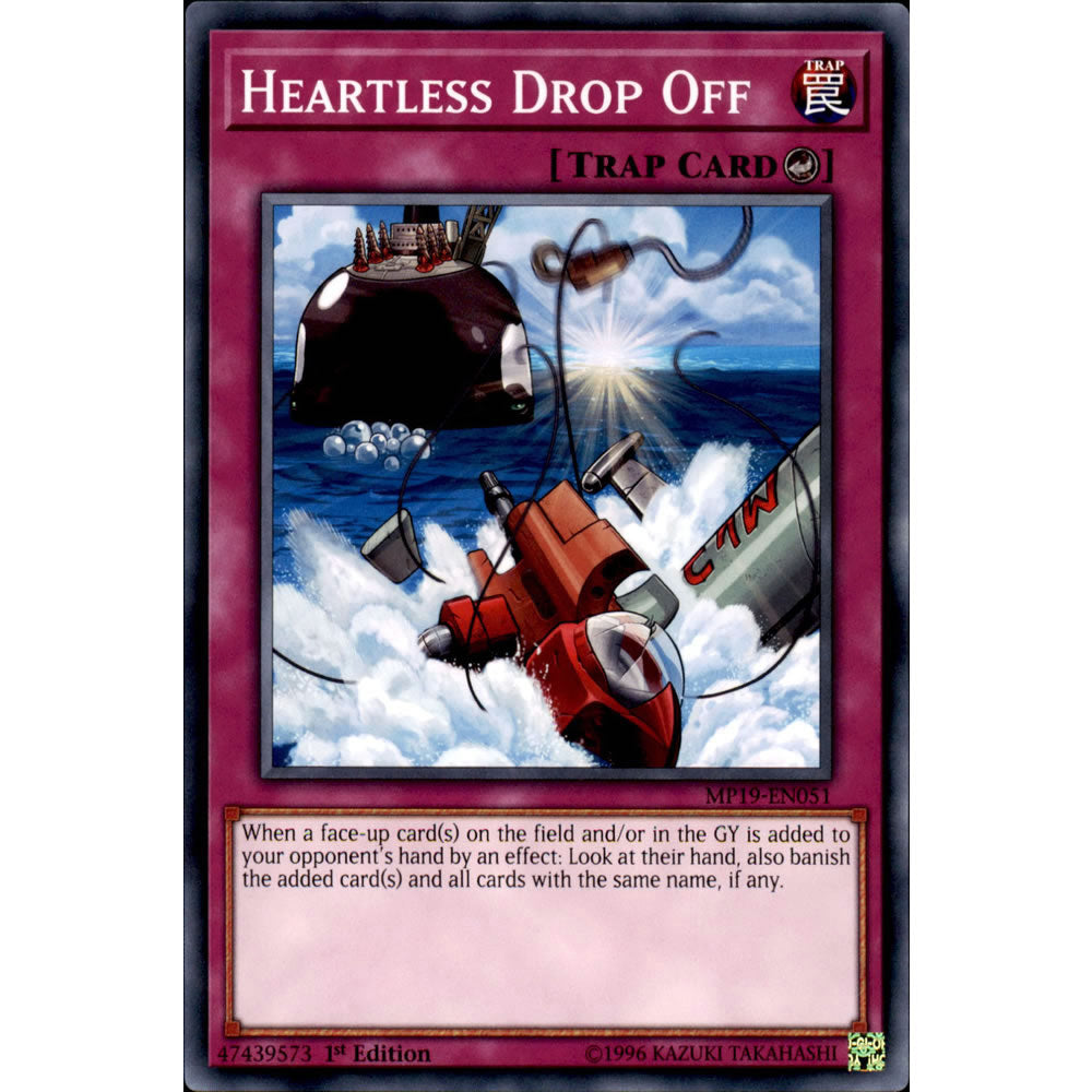 Heartless Drop Off MP19-EN051 Yu-Gi-Oh! Card from the Mega Tin 2019 Mega Pack Set