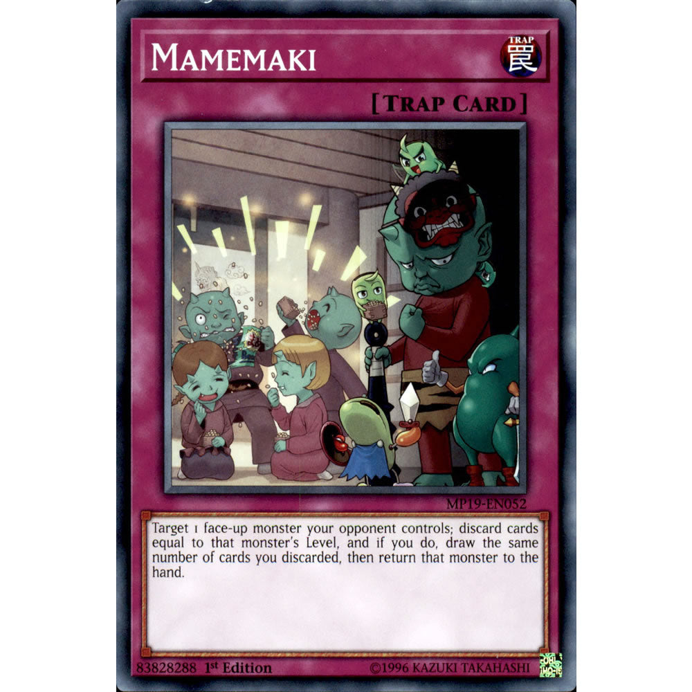 Mamemaki MP19-EN052 Yu-Gi-Oh! Card from the Mega Tin 2019 Mega Pack Set