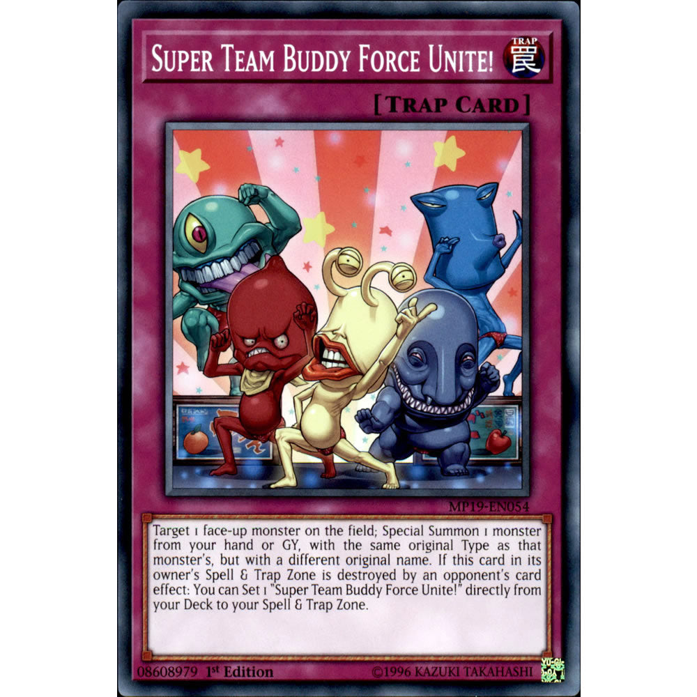 Super Team Buddy Force Unite! MP19-EN054 Yu-Gi-Oh! Card from the Mega Tin 2019 Mega Pack Set