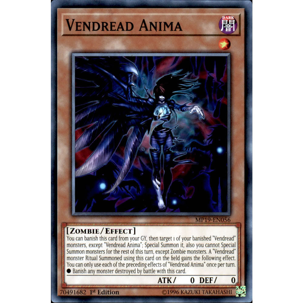 Vendread Anima MP19-EN056 Yu-Gi-Oh! Card from the Mega Tin 2019 Mega Pack Set