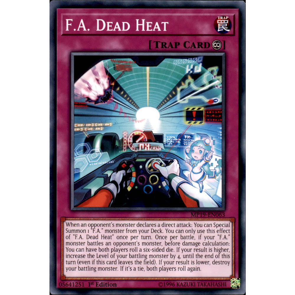 F.A. Dead Heat MP19-EN063 Yu-Gi-Oh! Card from the Mega Tin 2019 Mega Pack Set