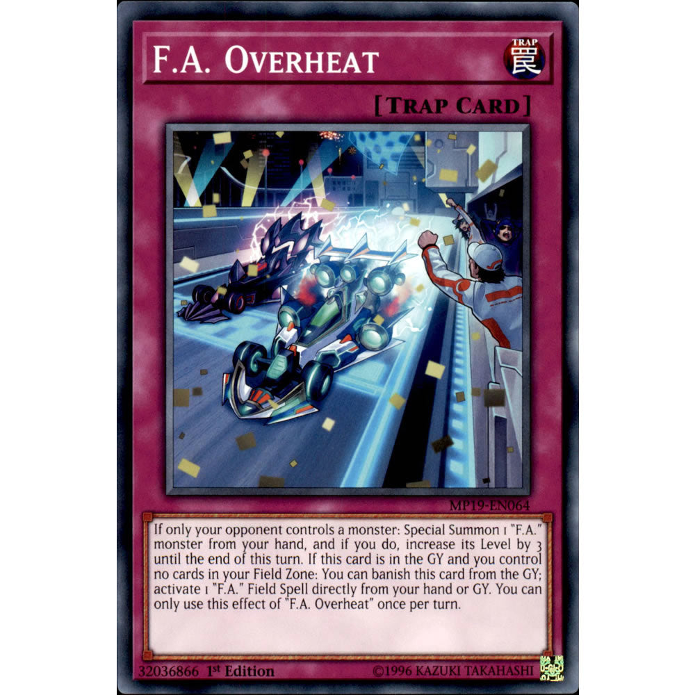 F.A. Overheat MP19-EN064 Yu-Gi-Oh! Card from the Mega Tin 2019 Mega Pack Set