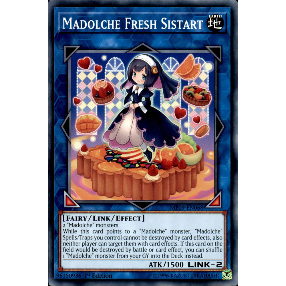 Madolche Fresh Sistart MP19-EN068 Yu-Gi-Oh! Card from the Mega Tin 2019 Mega Pack Set