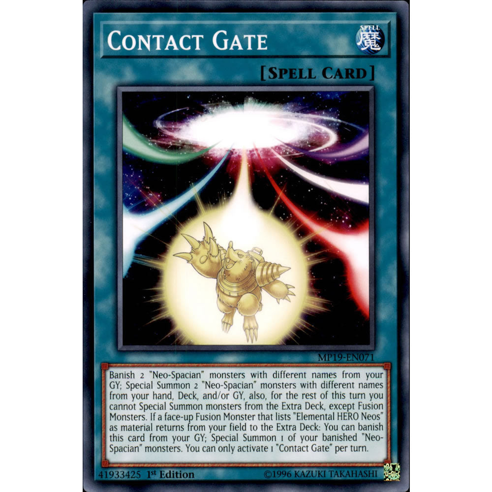 Contact Gate MP19-EN071 Yu-Gi-Oh! Card from the Mega Tin 2019 Mega Pack Set