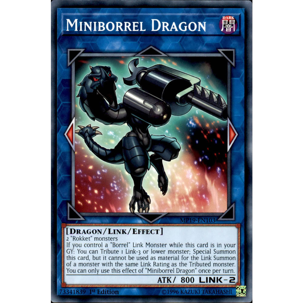 Miniborrel Dragon MP19-EN103 Yu-Gi-Oh! Card from the Mega Tin 2019 Mega Pack Set