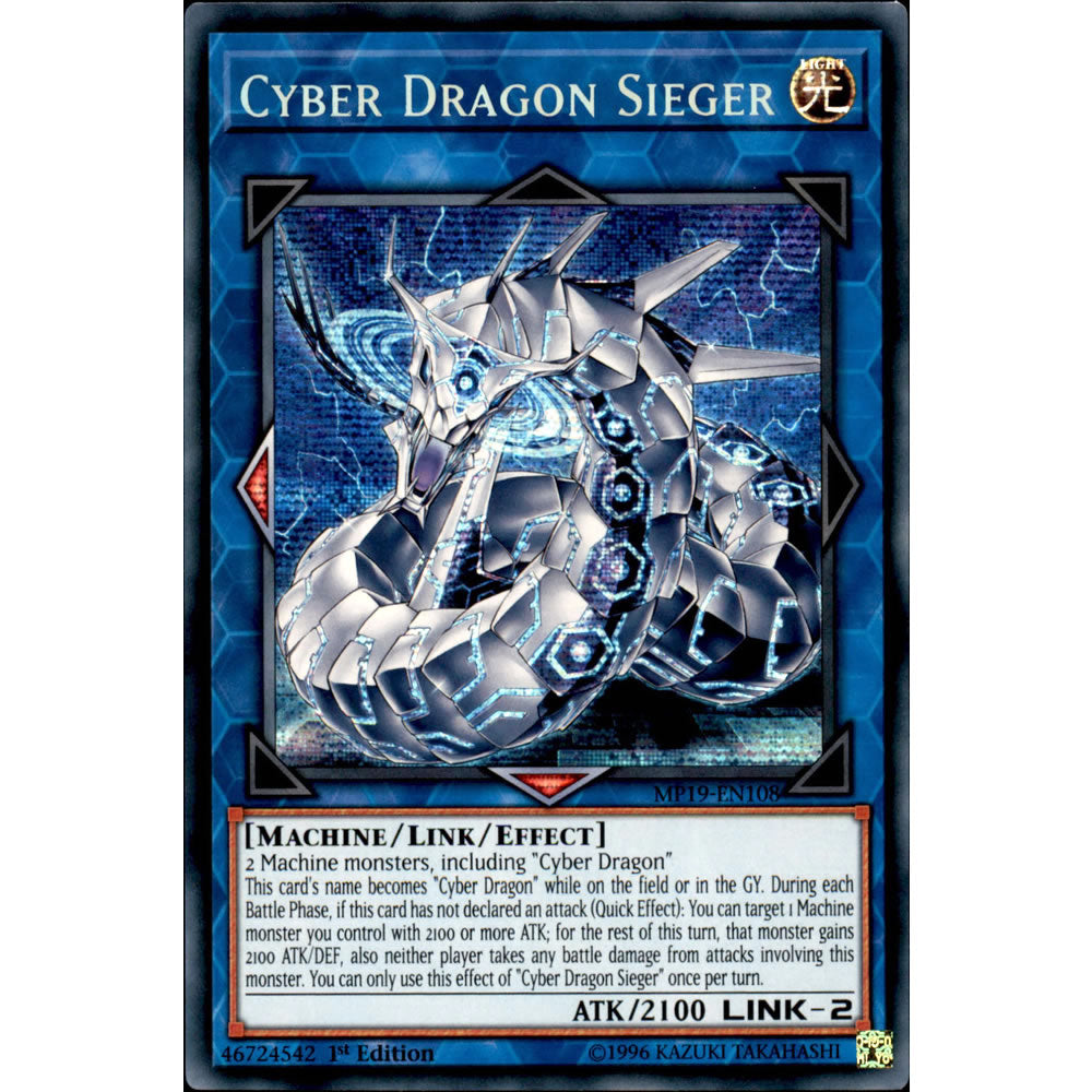 Cyber Dragon Sieger MP19-EN108 Yu-Gi-Oh! Card from the Mega Tin 2019 Mega Pack Set