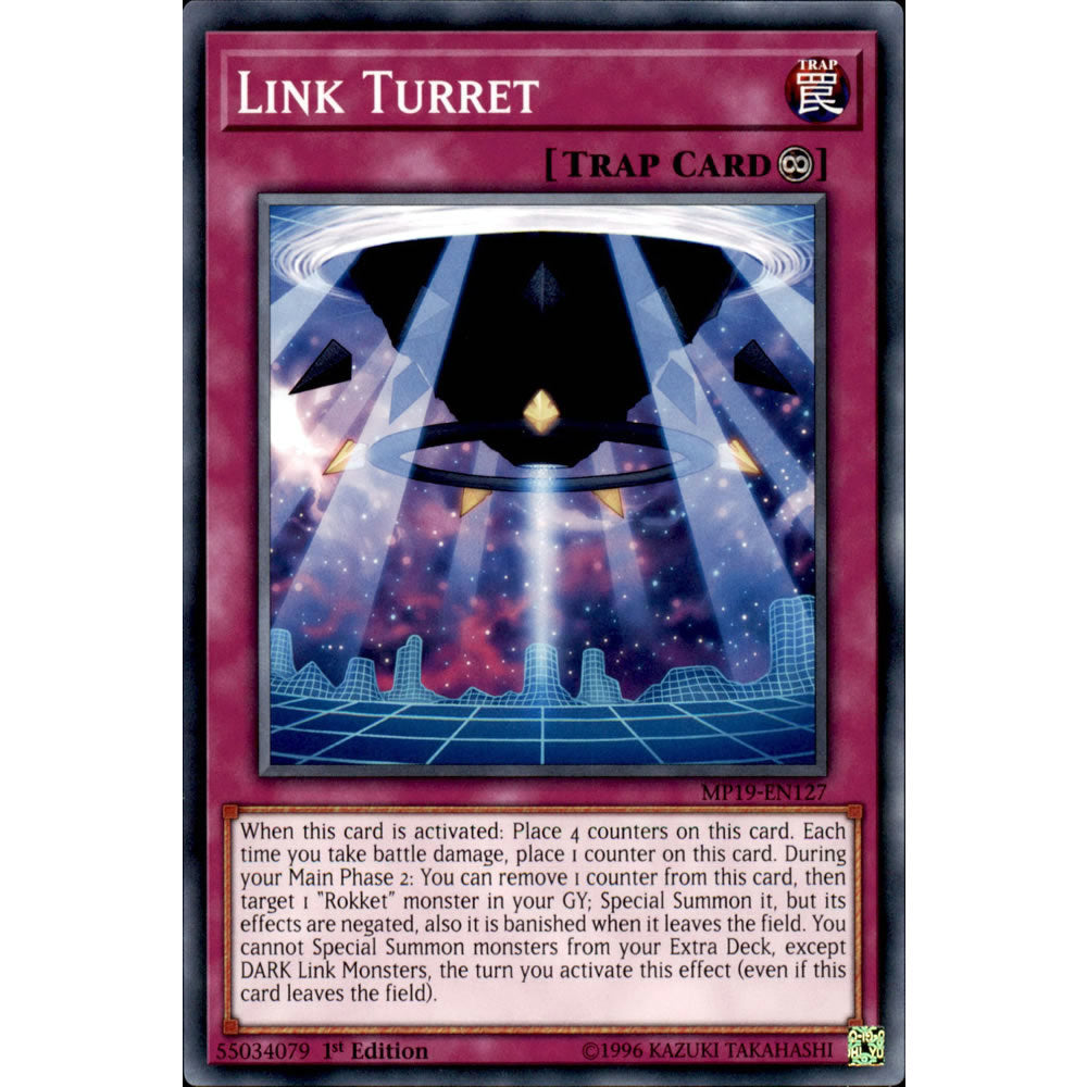 Link Turret MP19-EN127 Yu-Gi-Oh! Card from the Mega Tin 2019 Mega Pack Set