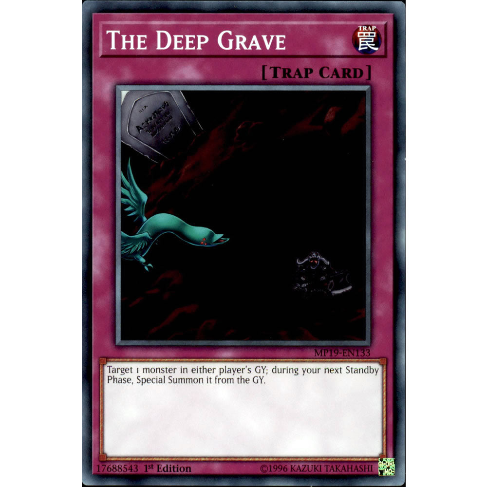 The Deep Grave MP19-EN133 Yu-Gi-Oh! Card from the Mega Tin 2019 Mega Pack Set
