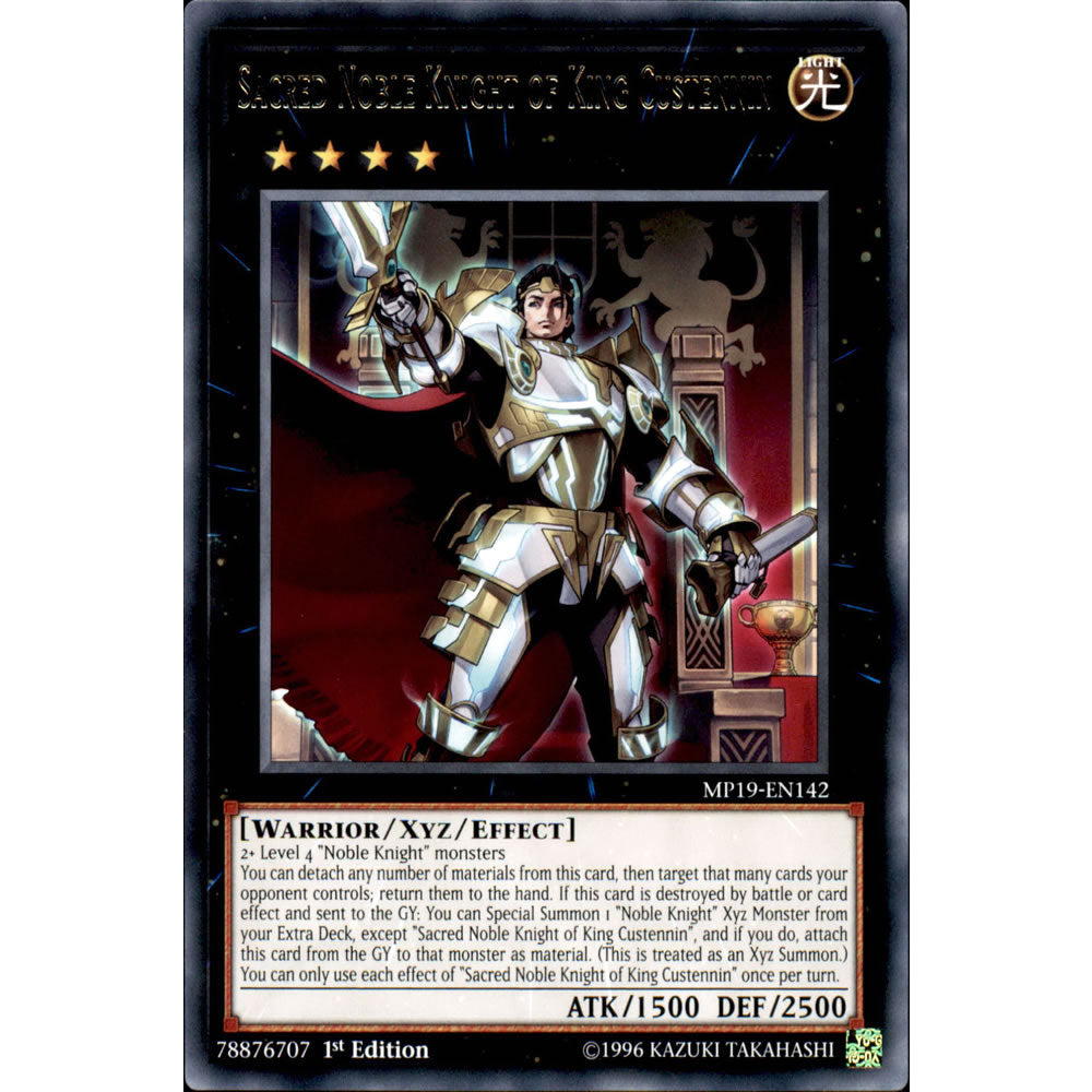 Sacred Noble Knight of King Custennin MP19-EN142 Yu-Gi-Oh! Card from the Mega Tin 2019 Mega Pack Set