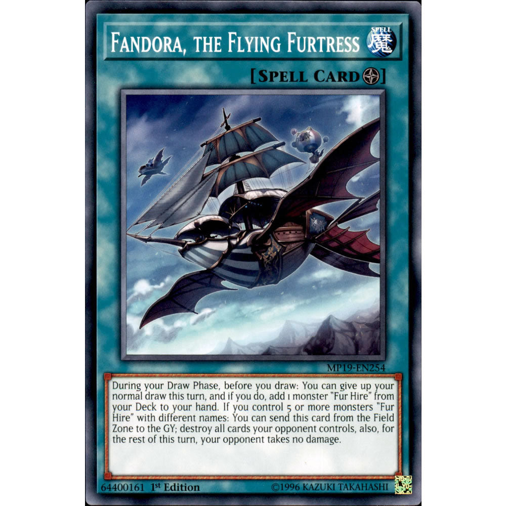 Fandora, the Flying Furtress MP19-EN254 Yu-Gi-Oh! Card from the Mega Tin 2019 Mega Pack Set