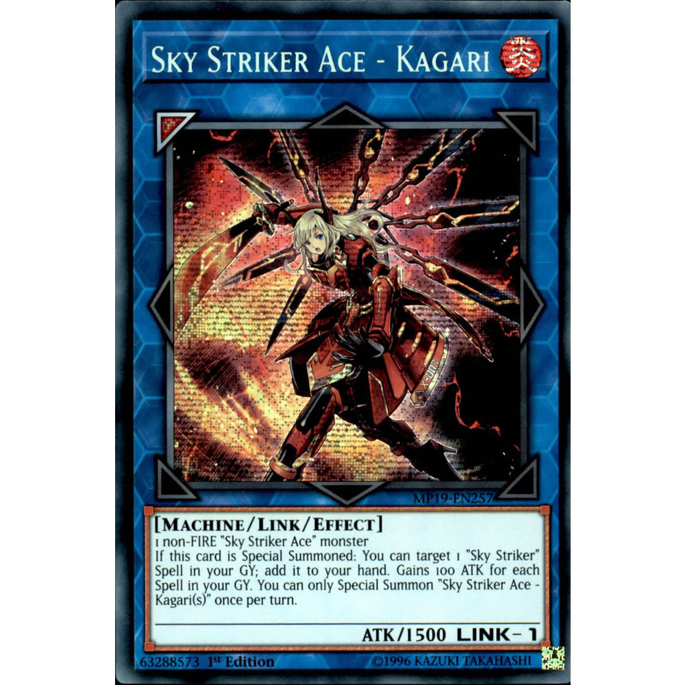 Sky Striker Ace - Kagari MP19-EN257 Yu-Gi-Oh! Card from the Mega Tin 2019 Mega Pack Set