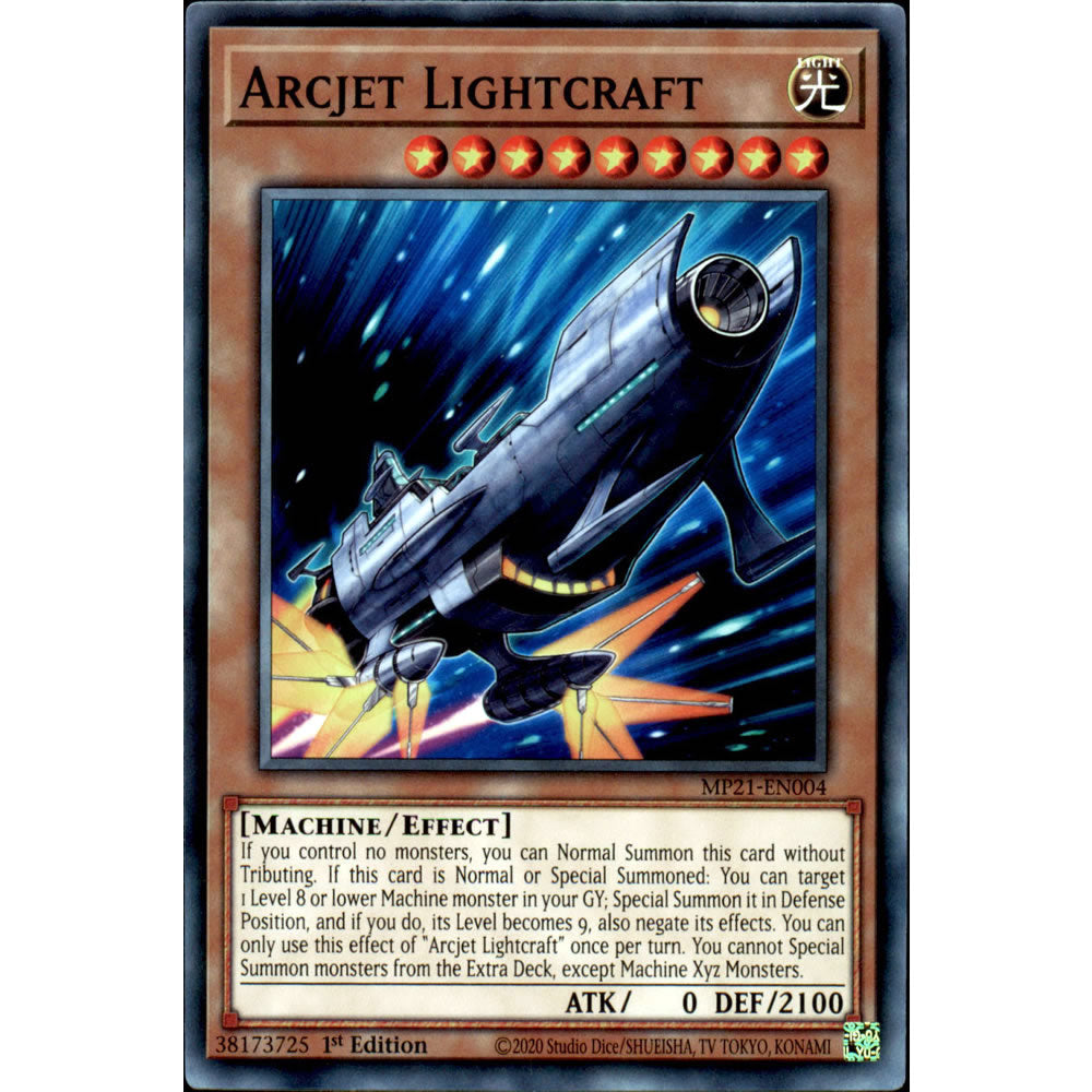 Arcjet Lightcraft MP21-EN004 Yu-Gi-Oh! Card from the Mega Tin 2021 Mega Pack Set