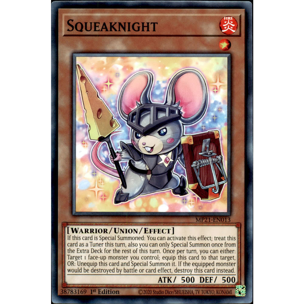 Squeaknight MP21-EN013 Yu-Gi-Oh! Card from the Mega Tin 2021 Mega Pack Set