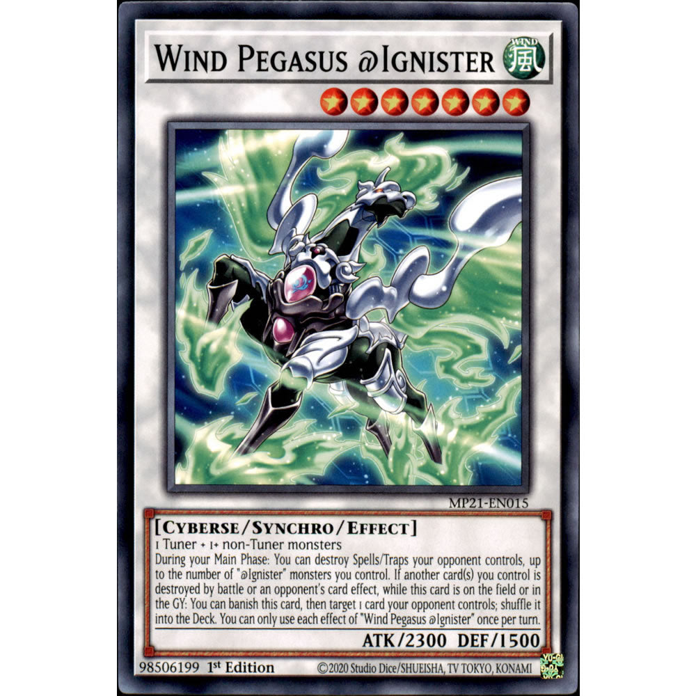 Wind Pegasus @Ignister MP21-EN015 Yu-Gi-Oh! Card from the Mega Tin 2021 Mega Pack Set