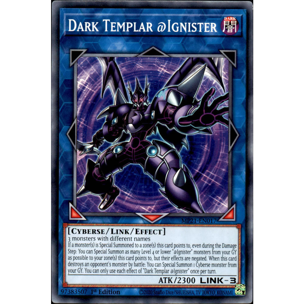 Dark Templar @Ignister MP21-EN017 Yu-Gi-Oh! Card from the Mega Tin 2021 Mega Pack Set