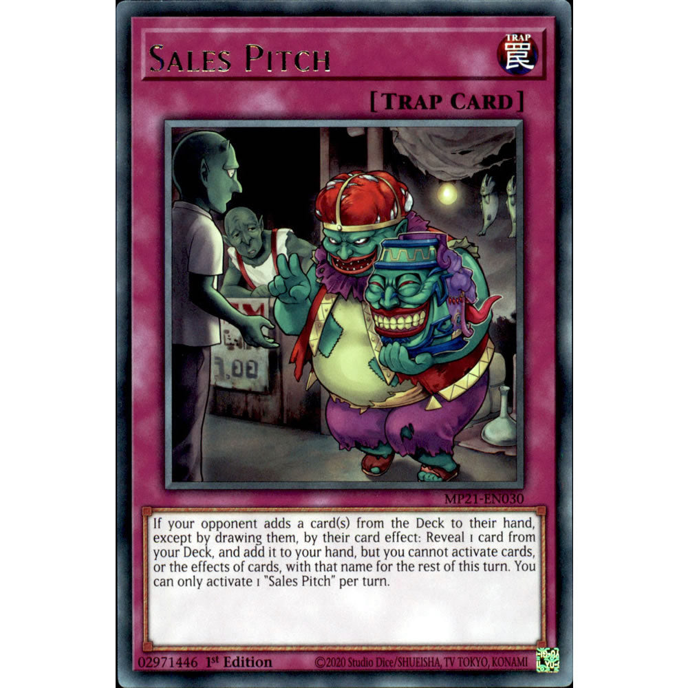 Sales Pitch MP21-EN030 Yu-Gi-Oh! Card from the Mega Tin 2021 Mega Pack Set