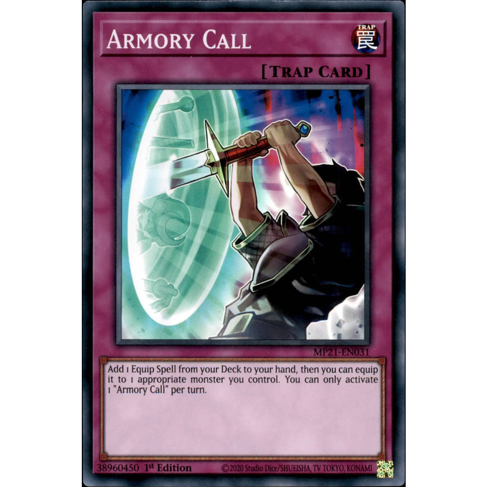 Armory Call MP21-EN031 Yu-Gi-Oh! Card from the Mega Tin 2021 Mega Pack Set