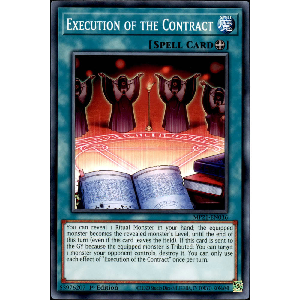 Execution Card Execution of the Contract MP21-EN036 Yu-Gi-Oh! Card