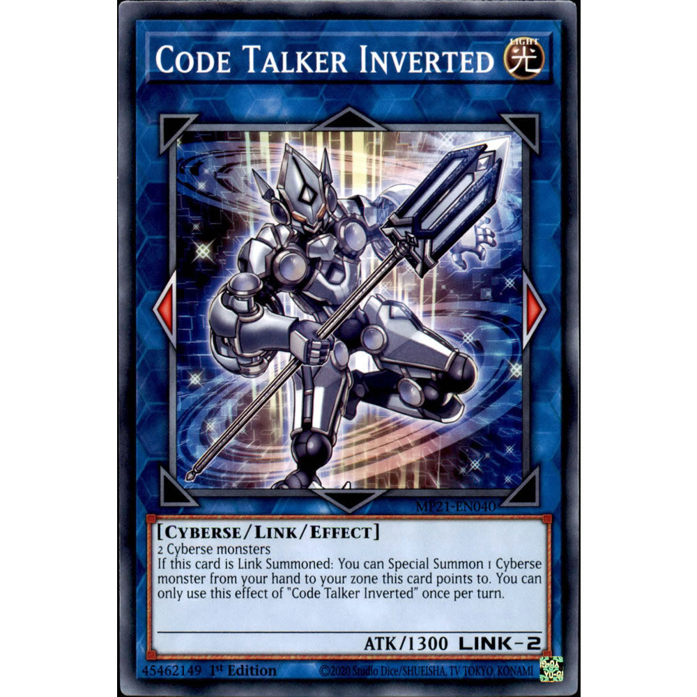 Code Talker Inverted MP21-EN040 Yu-Gi-Oh! Card from the Mega Tin 2021 Mega Pack Set